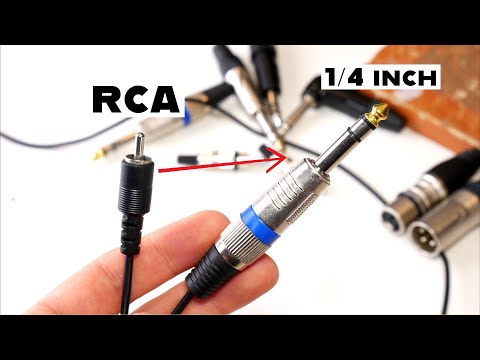 How to Make RCA to 1/4 inch Jack DIY