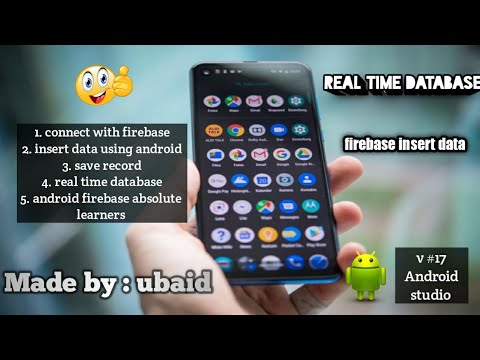 v#17|| Real time  firebase || insert or save data using Android application ||  absolute beginners