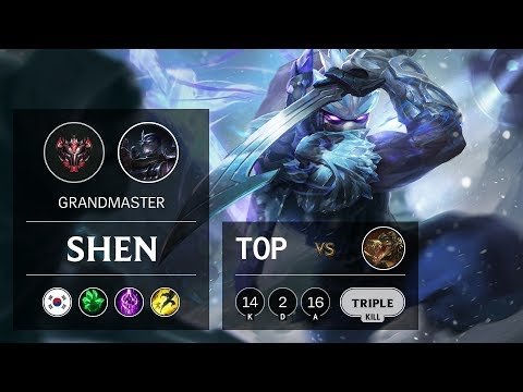 Shen Top vs Renekton - KR Grandmaster Patch 9.19