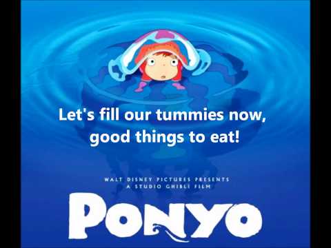 Ponyo on the Cliff By the Sea - Lyrics [Full song]