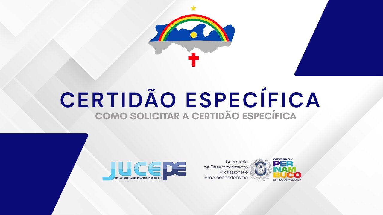 Tutorial - Certidão Específica JUCEPE: Como Solicitar 