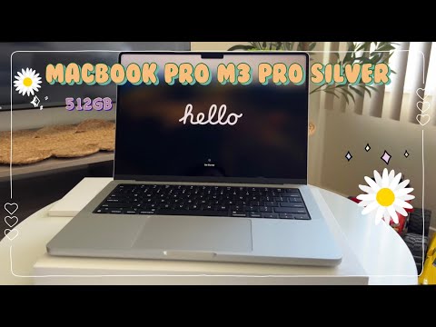 14 inch MacBook Pro with M3 Pro 512GB - Silver || quick unboxing ⏦ﾟ♡︎