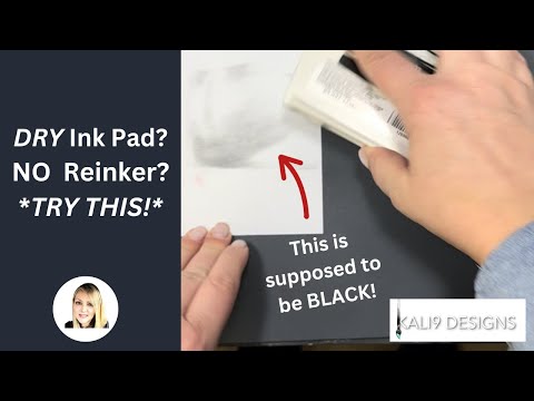 Part of a video titled DRY Inkpad? NO Re-Inker? *YOU MUST TRY THIS!!!* - YouTube