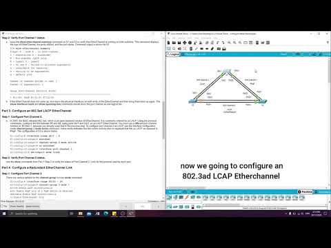 5 2 2 lab Configure EtherChannel