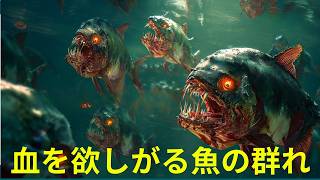 [映画レビュー] 水槽が血の海に変わる 魚たちが目覚めて千年後に肉食になる