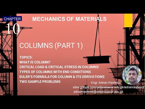Chap 10 | Columns | Mechanics of Materials 7 Edition | Beer, Johnston, DeWolf, Mazurek