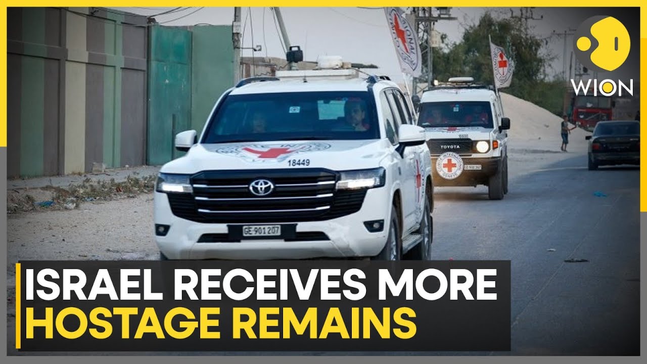 Gaza Ceasefire: Police Convoy Delivers Hostage Remains to Tel Aviv | WION
