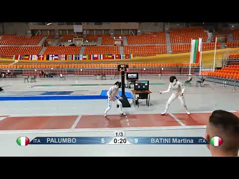 European Championships 2023 SWF - L4 - Francesca Palumbo ITA v Martina Batini ITA