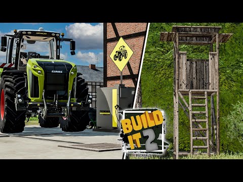 LS22 Build It 2 Hofbau#2 - JÄGER im Wald bringen GELD & Waschplatz für Maschinen - Farming Simulator