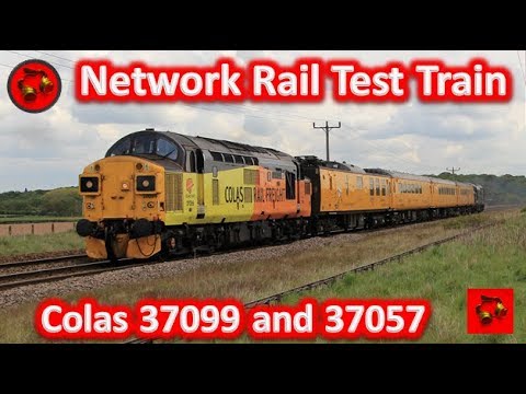 Colas Railfreight Class 37's (Rushey Sidings Level Crossing)