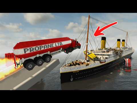 How Many Cars to SINK THE TITANIC?! - Teardown Gameplay