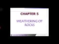 Introduction of Weathering of Rocks