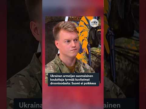 Ukrainan armeijan suomalainen kouluttaja tyrmää kuvitelmat droonisodasta