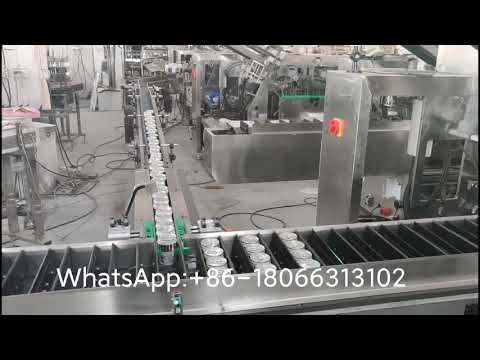 Beer Can Carton Packing Machine For Beverage Can Packaging Line
