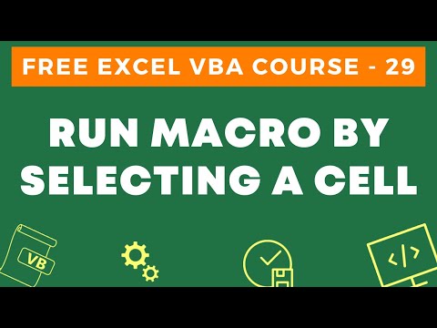 Free Excel VBA Course 29 Run a Macro when a cell is selected