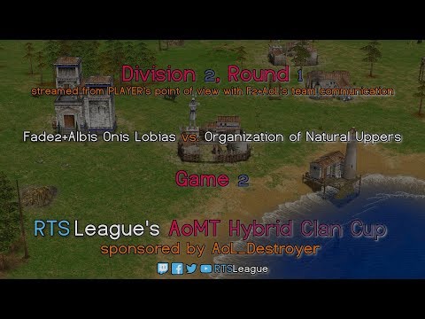 AoMT Hybrid CC, R1, PoV+Team Com. - F2+AoL vs. ONU G2 - Age of Mythology: The Titans Hybrid Clan Cup