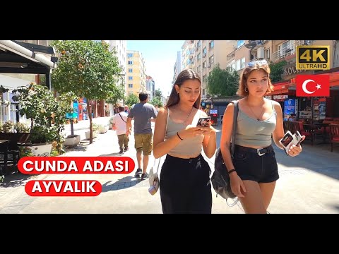 Cunda Adası - Passeio a pé pela Ilha Cunda 4K | Novembro de 2022 | #cunda #walkingtour #ayvalik