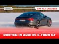 Driften met de 646 pk sterke Audi RS e-tron GT!