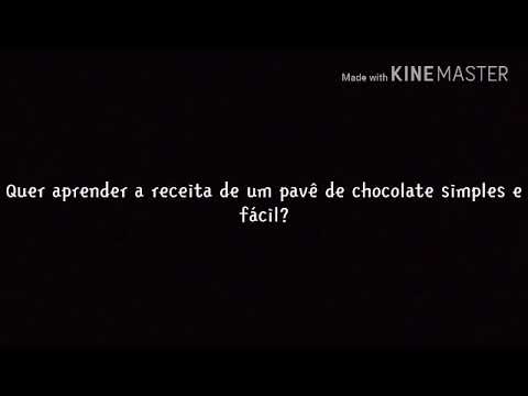 Pavê de chocolate super simples e fácil