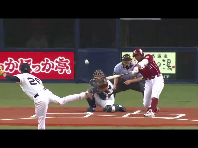 1回表 イーグルス・ジョーンズ 右中間破る先制タイムリー2ベース!! 2014/7/14 Bs-E
