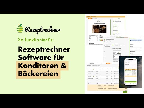 Rezeptrechner Software für Konditoren Bäckereien | So funktioniert's