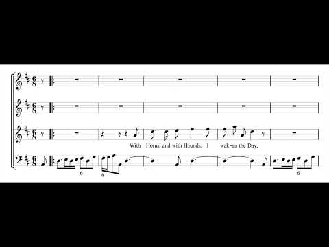 DANIEL PURCELL: With horns and with hounds PDF SCORE