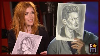 Shadowhunters Cast Reacts to My Drawings! | Shine On Media