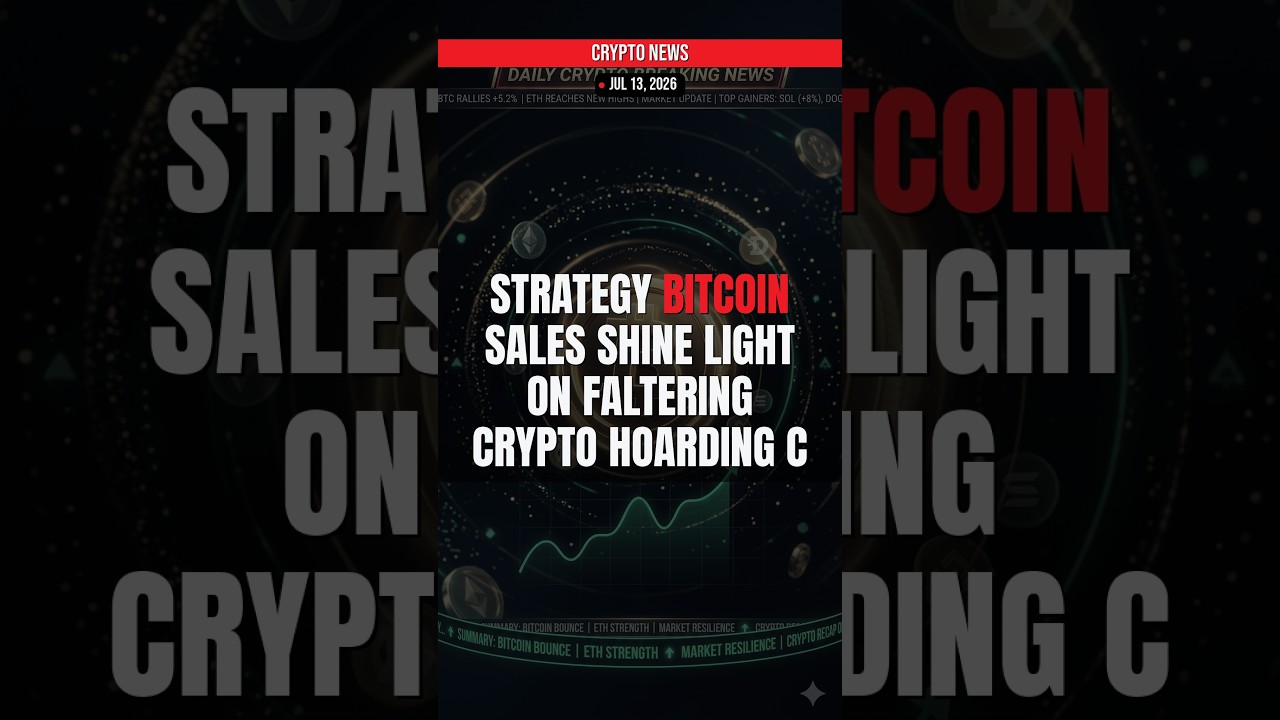 Bitcoin DUMPS -3.4% — Crypto News Jul 13, 2026