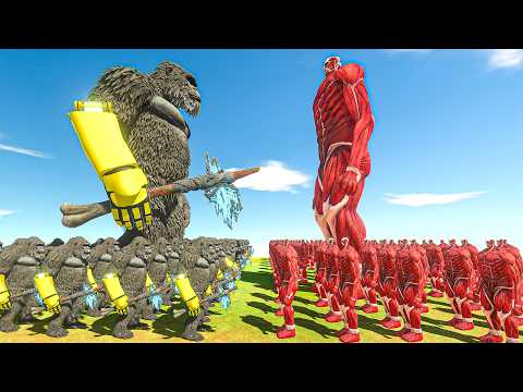Growing new King Kong vs Growing Colossol Titan - Animal Revolt Battle Simulator
