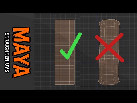Maya tips/tricks - Straighten UVs the EASY WAY