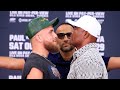 JAKE PAUL TRIES TO INTIMIDATE ANDERSON SILVA IN SECOND FACE OFF; BOTH SQUARE UP ON EACH OTHER!