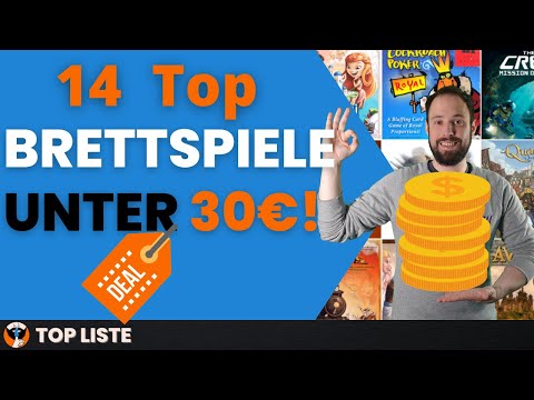 Top 14 Spiele für unter 30 Euro - Günstige aber verdammt gute Brettspiele