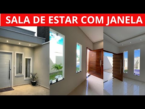 15 IDEIAS DE SALA DE ESTAR COM JANELA | Sala com janela grande de vidro | sala integrada 2025