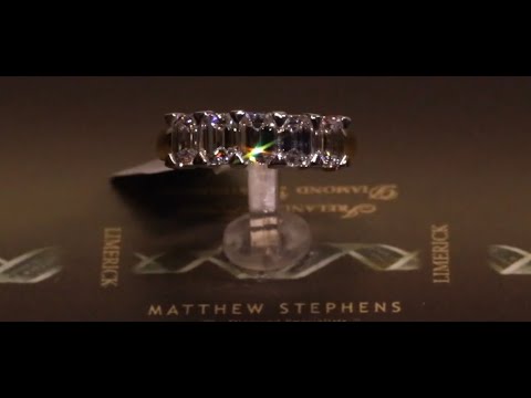 #102478 | T2.35ct | Five Stone Emerald Diamond Eternity Ring | Set in 18ct Yellow Gold