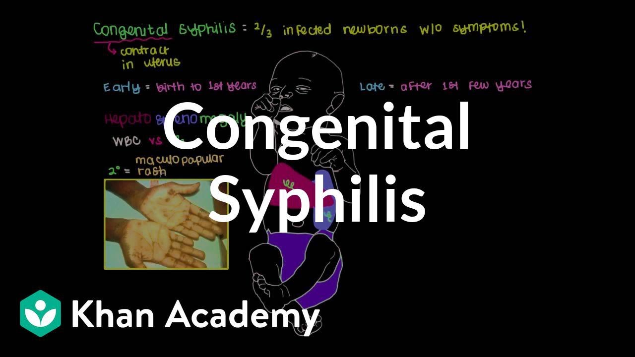 What is congenital syphilis? | Infectious diseases | NCLEX-RN | Khan Academy
