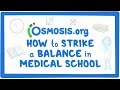 Clinician's Corner: How to strike a balance in medical school