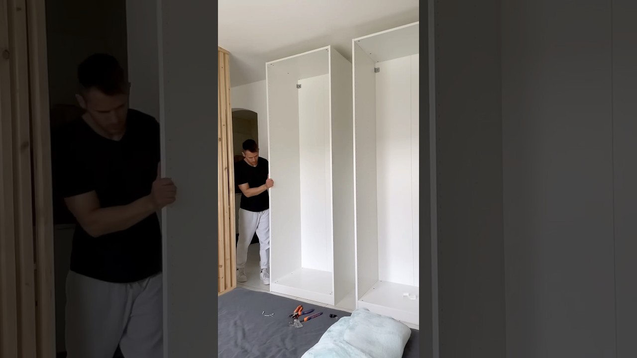 How To Connect Ikea Pax Wardrobe 🔥#viral