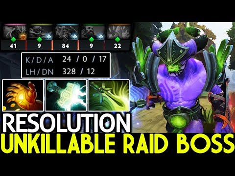 RESOLUTION [Faceless Void] Unkillable Raid Boss Crazy Speed Build 7.22 Dota 2