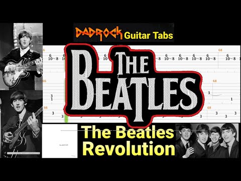 Revolution - The Beatles - Guitar + Bass TABS Lesson