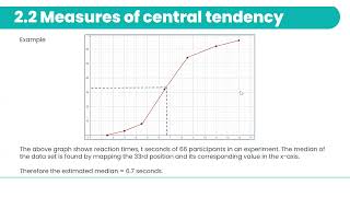 Measures of location and spread.