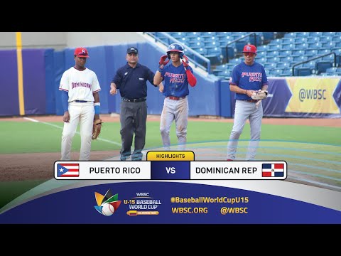 Highlights | Game 15 Puerto Rico vs Dominican Republic | 2024 WBSC U-15 Baseball World Cup