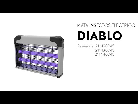 Vídeo de Diablo Mata Insectos Eléctrico 30W con Cadena Fabrilamp / Abrila