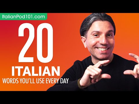 20 Italian Words You'll Use Every Day - Basic Vocabulary #42