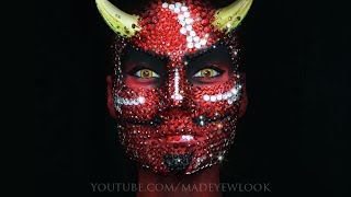 SOLID RHINESTONE Devil Makeup Tutorial