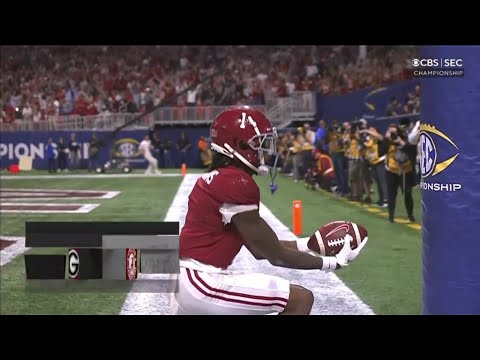 Jameson Williams vs Georgia 2021 SEC Championship - TOO FAST