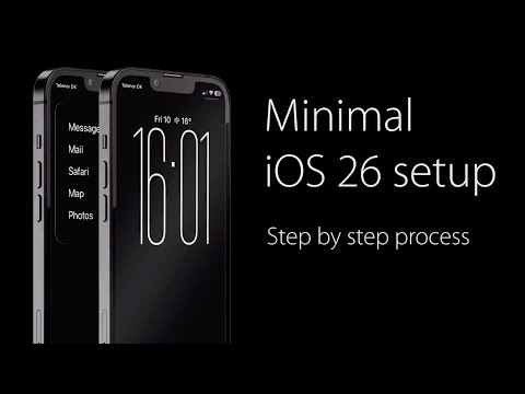 Minimal (Dumb Phone) iOS 26 Setup