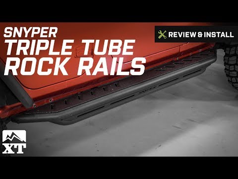 Jeep Wrangler Snyper Triple Tube Rock Rails - Textured Black (2007-2018 JK 4 Door) Review & Install