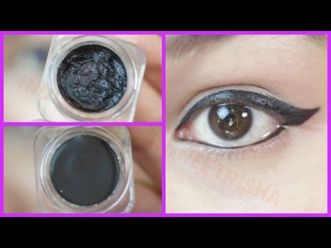 How to make kajal or gel liner at home- Smudge Free, Waterproof, Long Lasting, Dark Black Video