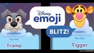 Disney Emoji Blitz! - Opening a Silver and Gold Box and Unlocking Tramp and Tigger