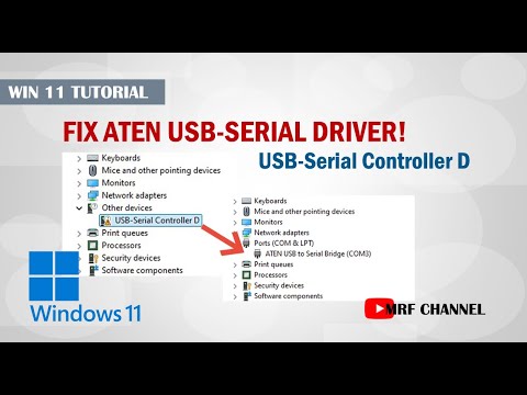 How To Fix Aten USB Serial Driver Problem - USB Serial Controller D - 100% Work! Windows 11